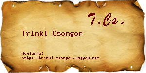 Trinkl Csongor névjegykártya