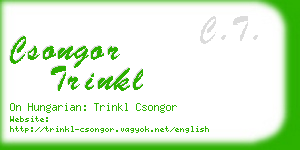 csongor trinkl business card